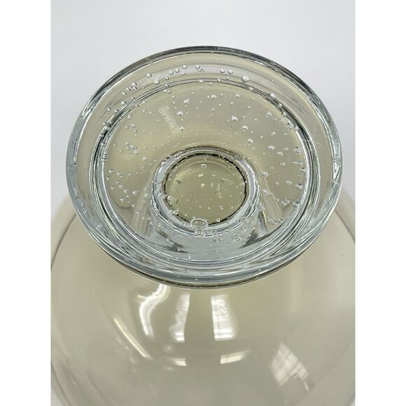Smoke Gray Controlled Bubbles Pedestal Candy Dish (Maybe By Erickson Art Glass) - Picture 10 of 12